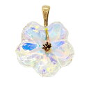 バカラ Baccarat チェリーブロッサム 桜 イリゼ ペンダントトップ K18 4.6g オーロラ クリスタル【中古】