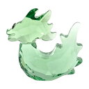 スワロフスキー SWAROVSKI Lucky Dragon ラッキードラゴン オブジェ 置物 1054586 グリーン【中古】