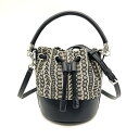 マークジェイコブス MARC JACOBS ザ モノグラム ジャカード マイクロ バケット ショルダーバッグ キャンバス H603M06RE22 ベージュ シル...