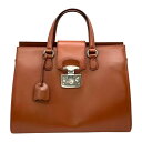 グッチ GUCCI レディロック トートバッグ レザー 331821 ブラウン メンズ【中古】