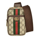 グッチ GUCCI オフィディア ショルダーバッグ ボディバッグ GGスプリームキャンバス 752565 ベージュ シェリーライン【中古】