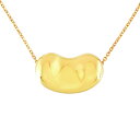 ティファニー Tiffany&Co. ビーン ラージ ネックレス K18YG 10.6g ゴールド 750 レディース【中古】