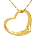 ティファニー Tiffany&Co. オープンハート ネックレス K18YG 5.1g エルサペレッティ【中古】