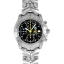 タグホイヤー TAG Heuer リンク クロノグラフ アイルトン・セナ 限定モデル 腕時計 自動巻 ブラック文字盤 SS メンズ【中古】