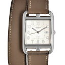 エルメス HERMES CC1.710 ケープコッド ドゥブルトゥール 腕時計 自動巻 シルバー文字盤 □R刻印 レディース【中古】