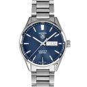 タグホイヤー TAG Heuer WAR201E カレラ キャリバー5 腕時計 自動巻 ブルー文字盤 デイデイト SS メンズ【中古】