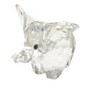 スワロフスキー SWAROVSKI ゾウ(Mini) オブジェ 置物 クリア【中古】