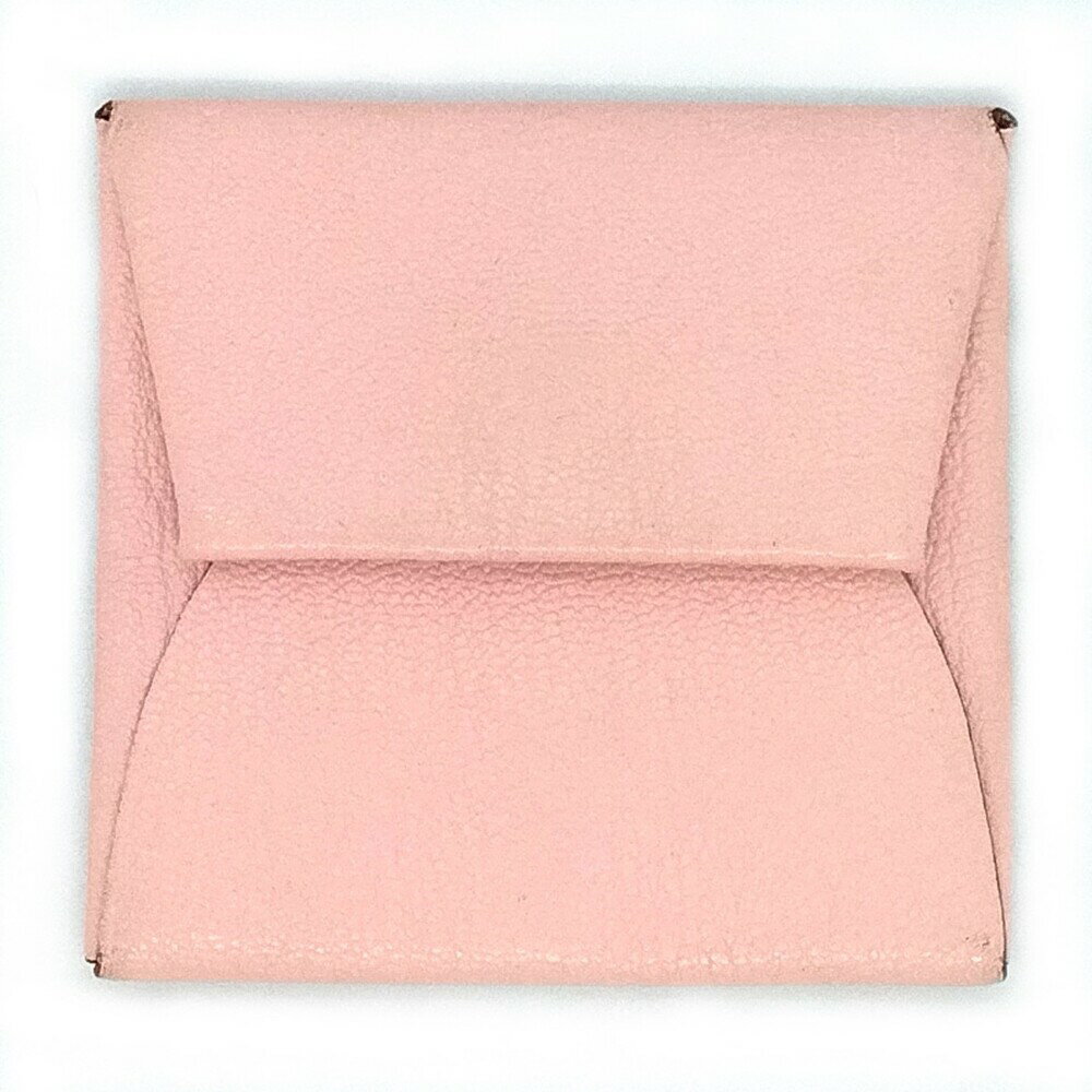 エルメス HERMES バスティア ローズサクラ コインケース シェーブル T刻印 ピンク【中古】