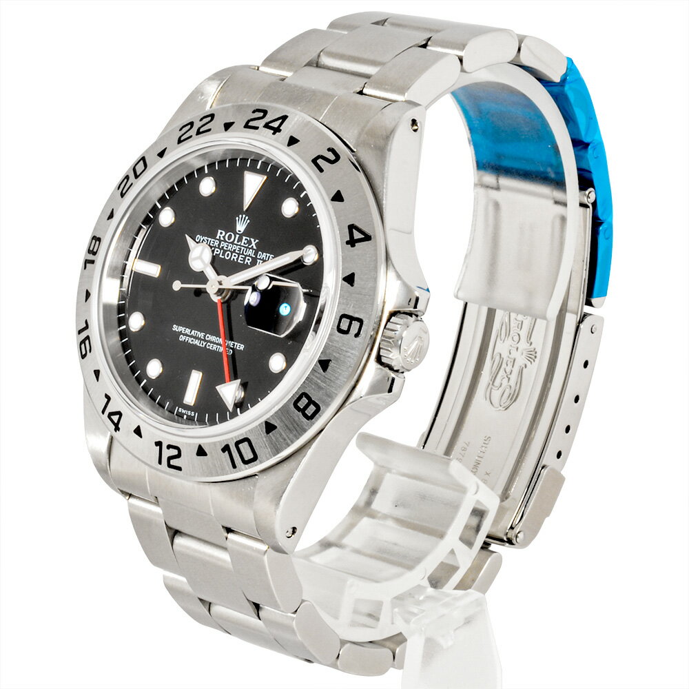 ロレックス ROLEX 16570 エクスプローラーII A番 腕時計 自動巻 ブラック文字盤 メンズ【中古】