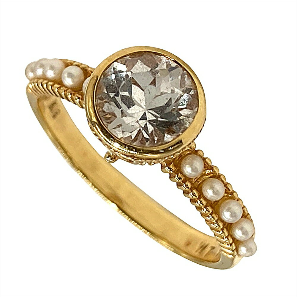 【中古】デザインリング指輪トパーズ...