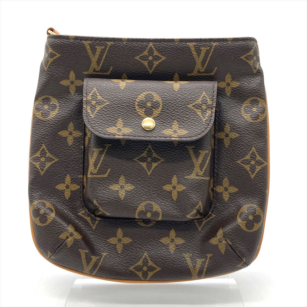 ルイヴィトン LOUIS VUITTON パルティシオン ポーチ モノグラム キャンバス M51901 ブラウン ゴールド金具 MI0028 レディース【中古】
