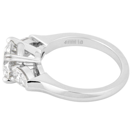 【楽天市場】ハリーウィンストン HARRY WINSTON ダイヤモンド 1.01ct ラウンド サイドペアシェイプ ソリティア リング #2