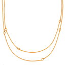 ティファニー Tiffany&Co バイザヤード スプリンクル ネックレス 9P ダイヤモンド K18PG ペンダント エルサ・ペレッティ【中古】