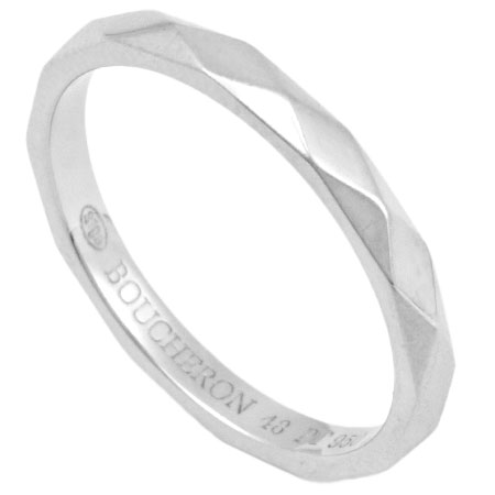 【お買い物マラソン全品ポイント2倍! 2/19～2/23】ブシュロン BOUCHERON ファセット リング スモール Pt950 #48【中古】のサムネイル