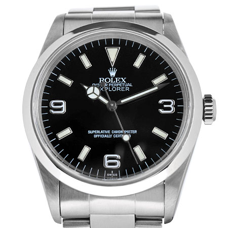 ロレックス ROLEX エクスプローラー1 14270 U番 メンズ 腕時計 自動巻き SS 黒文字盤【中古】