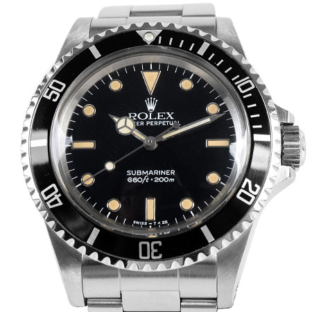 ロレックス ROLEX サブマリーナ 5513 SS メンズ 腕時計 自動巻 ブラック文字盤 95番 フチあり【中古】