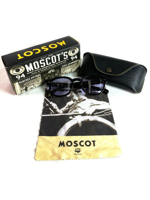 MOSCOT モスコット 49 lemtosh レムトッシュ サングラス 眼鏡 日本限定 ポンメガネ取り扱い ブラック 49□24-145 【中古】 rm