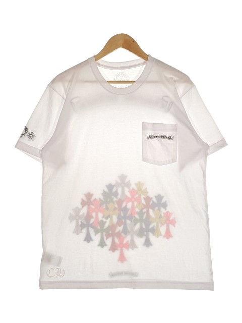 Chrome Hearts クロムハーツ 22SS Multi Color Cross Cemetery T-shirt マルチカラー セメタリークロス Tシャツ ホワイト Size XL【中古】 rf