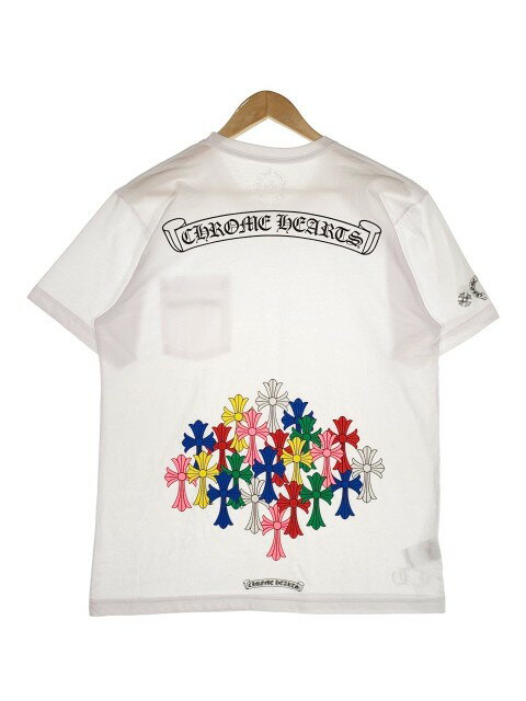 Chrome Hearts クロムハーツ 22SS Multi Color Cross Cemetery T-shirt マルチカラー セメタリークロス Tシャツ ホワイト Size XL【中古】 rf