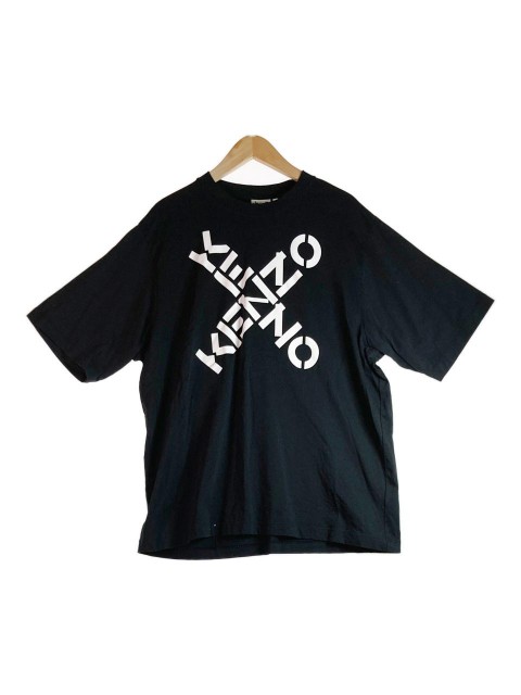 KENZO ケンゾー クロスロゴ Tシャツ ブラック sizeL【中古】 rm
