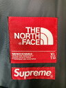 SUPREME×THE NORTH FACE シュプリーム ×ザ ノースフェイス Nuptse pants ヌプシ パンツ ブラック×グレー系 sizeXL【中古】rm