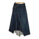 Yasutoshi Ezumi ヤストシエズミ JAPAN DENIM WRAP PLEATS SKIRT ラッププリーツ デニム ロングスカート sizesizeM rm