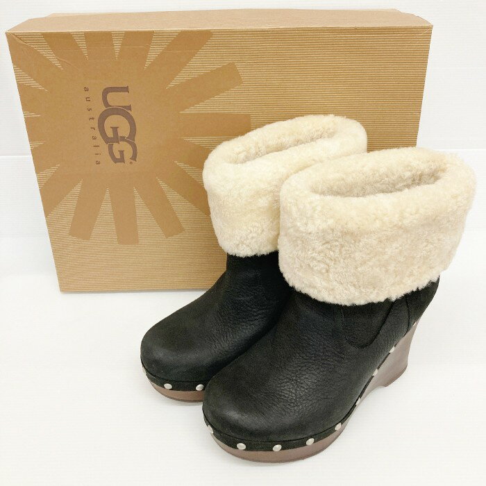 UGG アグ カーネギー ブーツ ブラック size23.0cm【中古】 rm