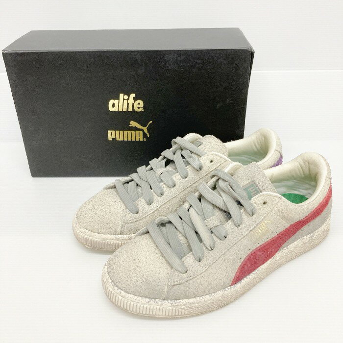 PUMA SUEDE × ALIFE プーマ × エーライフ 358407-01 スエード スニーカー グレー size23cm 【中古】 rm