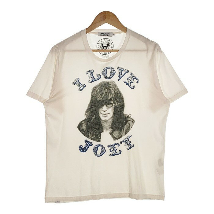 HYSYERIC GLAMOUR ヒステリックグラマー JOHNNY THUNDERS プリント Tシャツ ホワイト Size L【中古】 rf