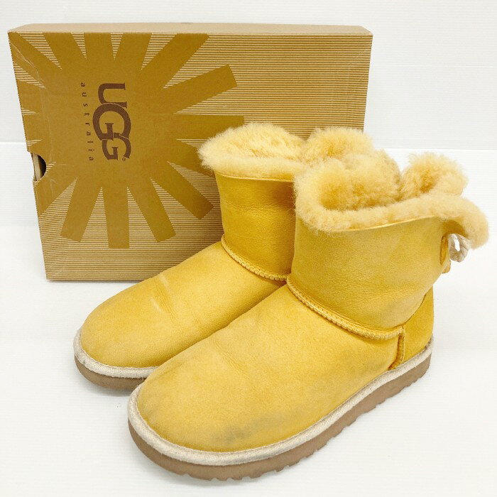 UGG アグ 1006493 SELENE セリーヌ ムートンブーツ イエロー size24cm【中古】 rm