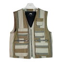 STUSSY ステューシー Stripe Cargo Vest ス