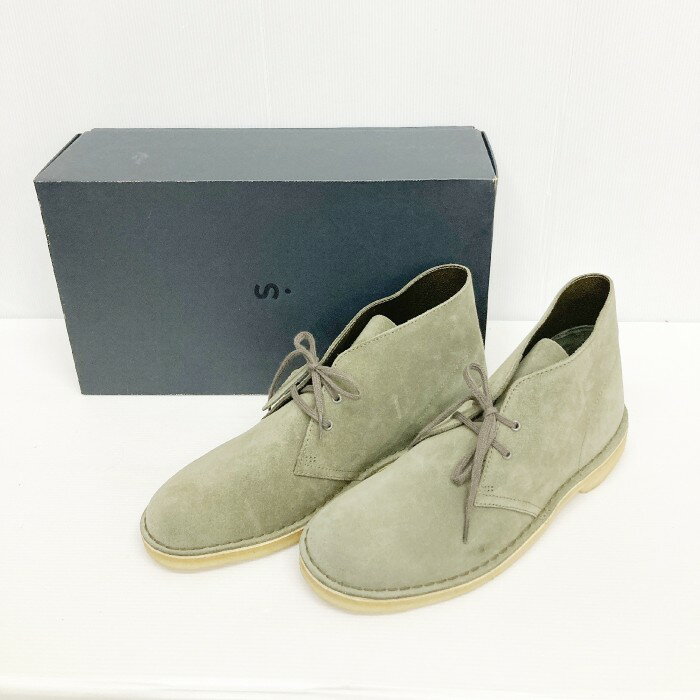 Clarks ORIGINALS クラークス オリジナルス Desert Boot デザートブーツ olive suede size8 1/2【中古】 rm