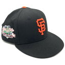 New Era ニューエラ サンフランシスコ ジャイアンツ 59FIFTY ワールドシリーズワッペン ブラック Size 8 (63.5cm)【中古】 rf