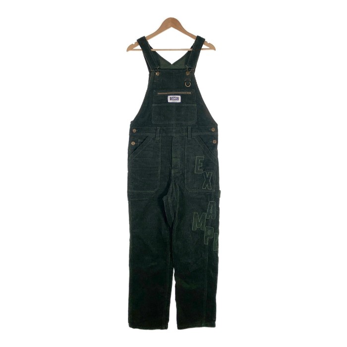 EXAMPLE エグザンプル パッチ コーデュロイオーバーオール グリーン Size L【中古】 rf