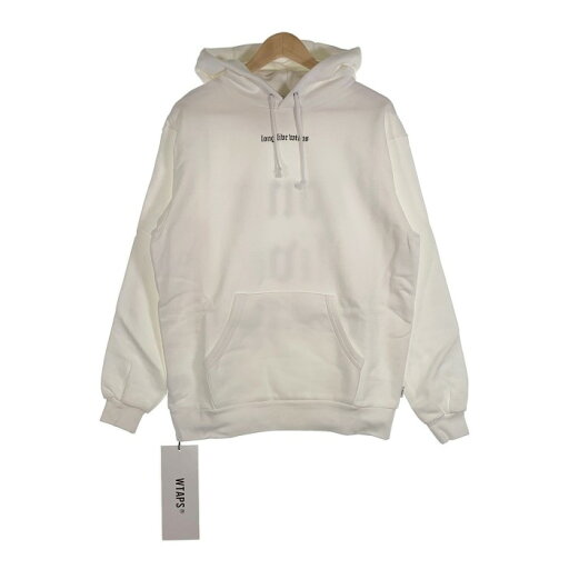 WTAPS ダブルタップス 21AW LLW プルオーバースウェットパーカー ホワイト 212ATDT-HP01S Size M (02)【中古】 rf