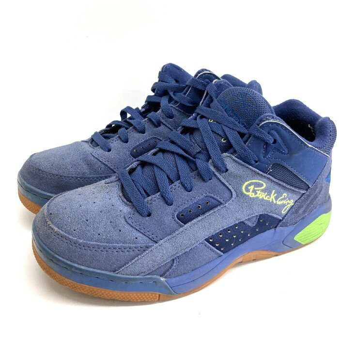 Patrick Ewing パトリックユーイング EWING WRAP DARK BLUE GREEN GUM スニーカー 1EW90122-470 ダークブルー×グリーン sizeUS10【中古】 rm