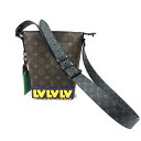 LOUIS VUITTON ルイヴィトン ショルダーバッグ モノグラム LVラバー クルーザー メッセンジャーバッグ M57966 ブラウン×ブラック【中古】 rm