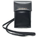 MARNI マルニ PVC スマートフォンケース ネックストラップ スマホ ポーチ ブラック TEMI0004A0【中古】 rf