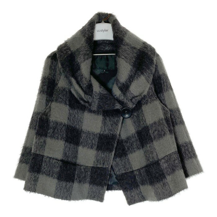 UNTITLED アンタイトル ポンチョ風 コート aj153-45432jj グレー sizeM 【中古】 rm