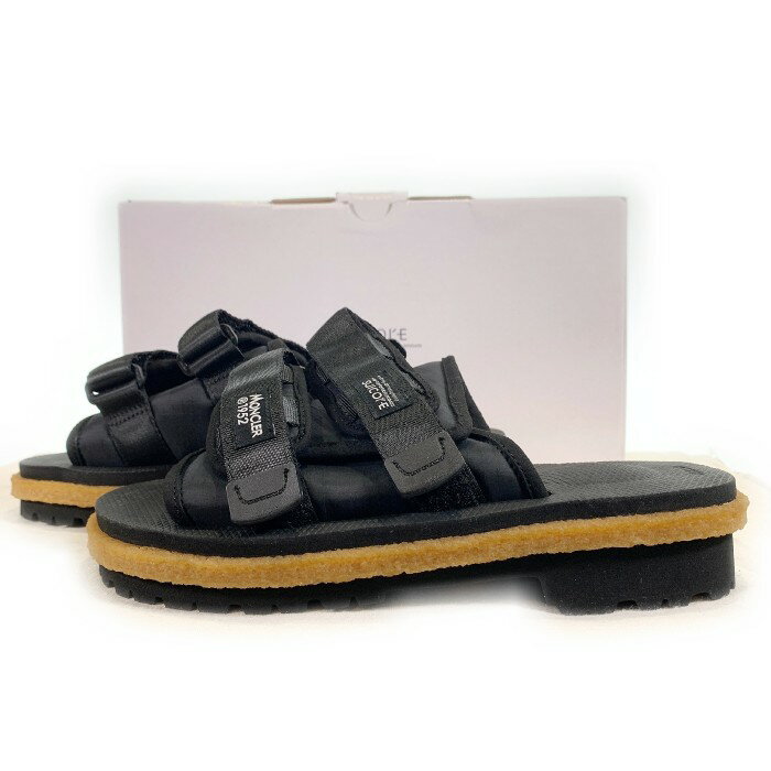 MONCLER GENIUS モンクレール ジーニアス SUICOKE スイコック MOTO MOUNTAIN モトマウンテン サンダル ブラック 1427717 Size 26cm【中古】 rf