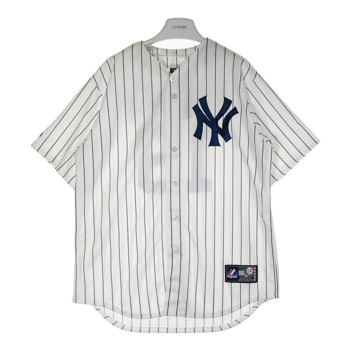 Majestic ޥƥå MLB ᥸㡼꡼ ١ܡ NEW YORK YANKEES ˥塼衼 󥭡 TANAKA 澭 19 HOME ץ쥤䡼 ץꥫ ˥ե ۥ磻 sizeL š rm