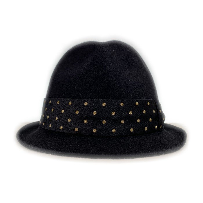 WACKO MARIA ワコマリア ウールハット ポルカドットリボン ブラック ラビット Size M【中古】 rf