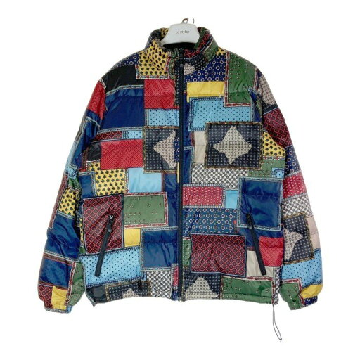 STUSSY ステューシー 19AW パッチワーク 転写プリント ダウン ジャケット Puffer Jacket マルチカラー sizeL 【中古】 rm STUSSY ステューシー 19AW パッチワーク 転写プリント ダウン ジャケット Puffer Jacket マルチカラー sizeL 【中古】 rm