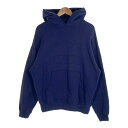 NEIGHBORHOOD ネイバーフッド 22AW CLASSIC-S HOODED LS . CO ロゴ刺繡 プルオーバースウェットパーカー ネイビー 222FPNH-CSM02 Size M【中古】 rf