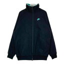 NIKE ナイキ BQ6546-301 BIG SWOOSH BOA JACKET ビッグ スウッシュ ボア フリース リバーシブル ジャケット ブラック ターコイズ sizeXL 【中古】 rm