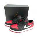 NIKE iCL 553558-066 Air Jordan 1 Low Bred GAW[_1 [ ubh bh size27.5cmyÁz rm