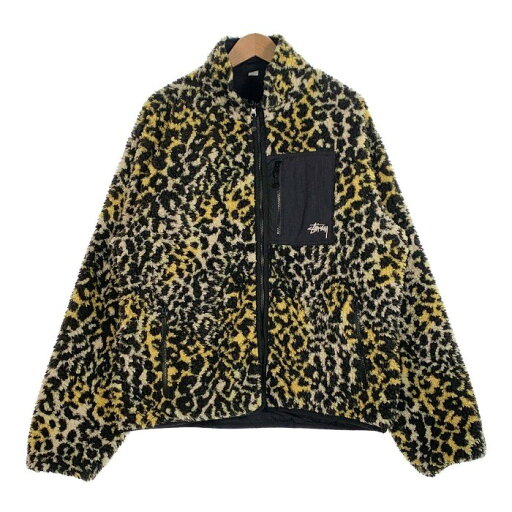 STUSSY ステューシー 23AW SHERPA REVERSIBLE JACKET シェルパ リバーシブル ジャケット フリース ナイロン イエロー ブラック 118529 Size XL【中古】 rf STUSSY ステューシー 23AW SHERPA REVERSIBLE JACKET シェルパ リバーシブル ジャケット フリース ナイロン イエロー ブラック 118529 Size XL【中古】 rf