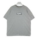 Supreme シュプリーム 21SS Emilio Pucci Box Logo Tee エミリオプッチ ボックスロゴ Tシャツ グレー sizeL 【中古】 rm