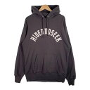 HIDE AND SEEK ハイドアンドシーク 23AW Team Hooded Sweat Shirt プルオーバースウェットパーカー チャコールグレー HC-100623 Size L【中古】 rf