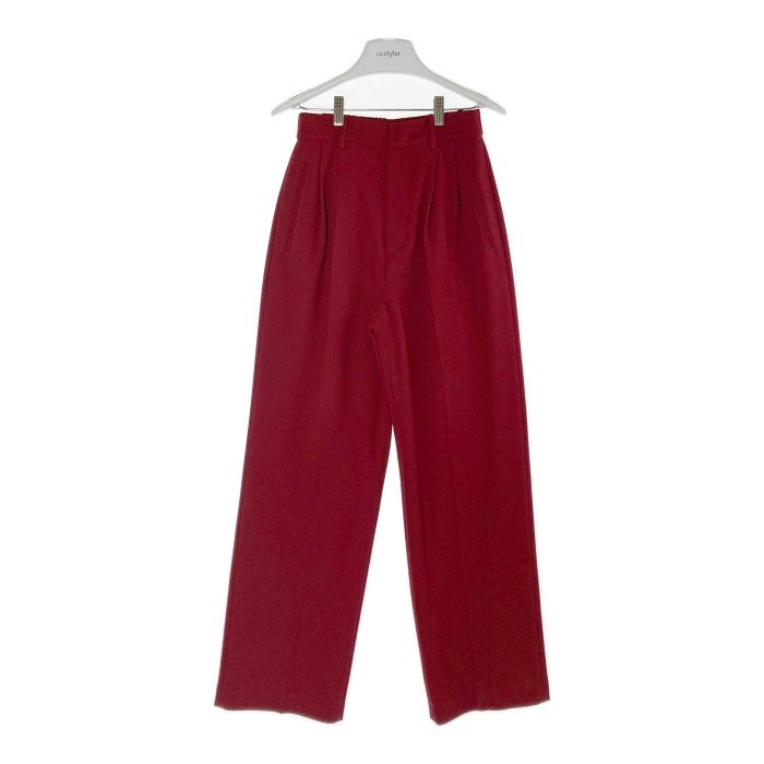 AMERI アメリヴィンテージ 2TUCKS STRAIGHT PANTS タックパンツ レッド sizeM 【中古】 rm